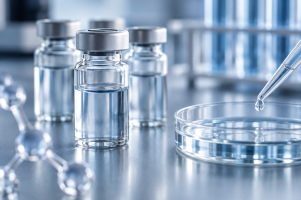 AI-generated conceptual illustration for Biomedicine & Pharmaceuticals; not an actual Flosn product or customer project